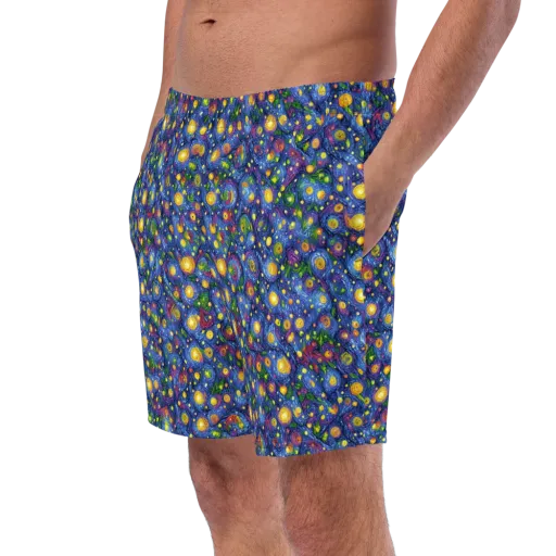 Cobalt Star Garden on a Swim Trunks