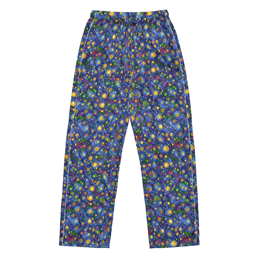 Cobalt Star Garden on Women's Pajama Pants — Front