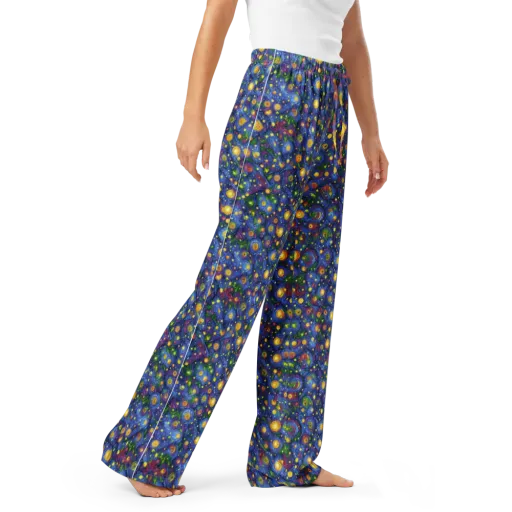 Cobalt Star Garden on a Women's Pajama Pants