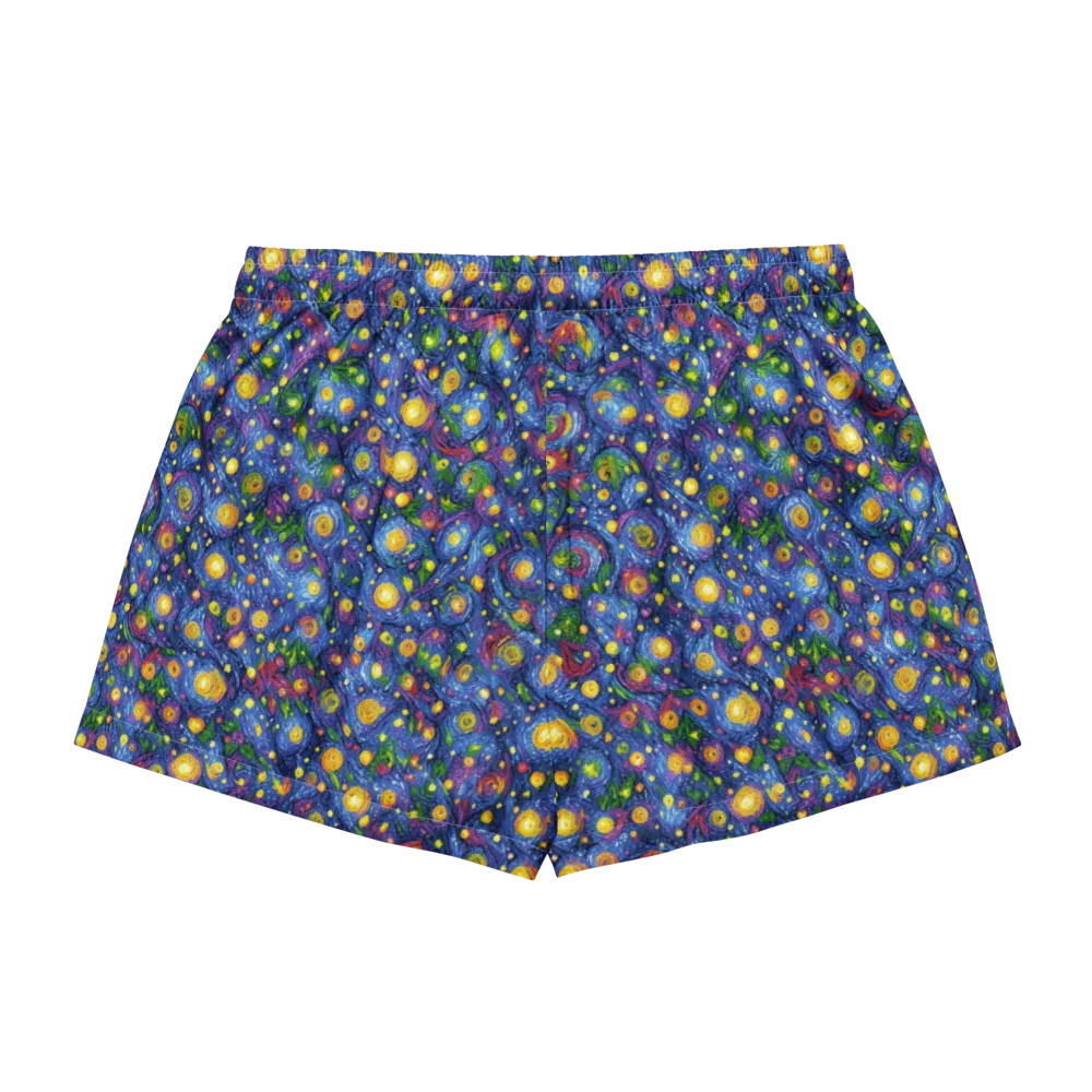 Cobalt Star Garden on Women's Pajama Shorts — Back