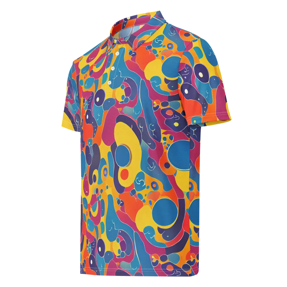 Pop Morphology on Men's Slim Fit Polo Shirt — Left Front