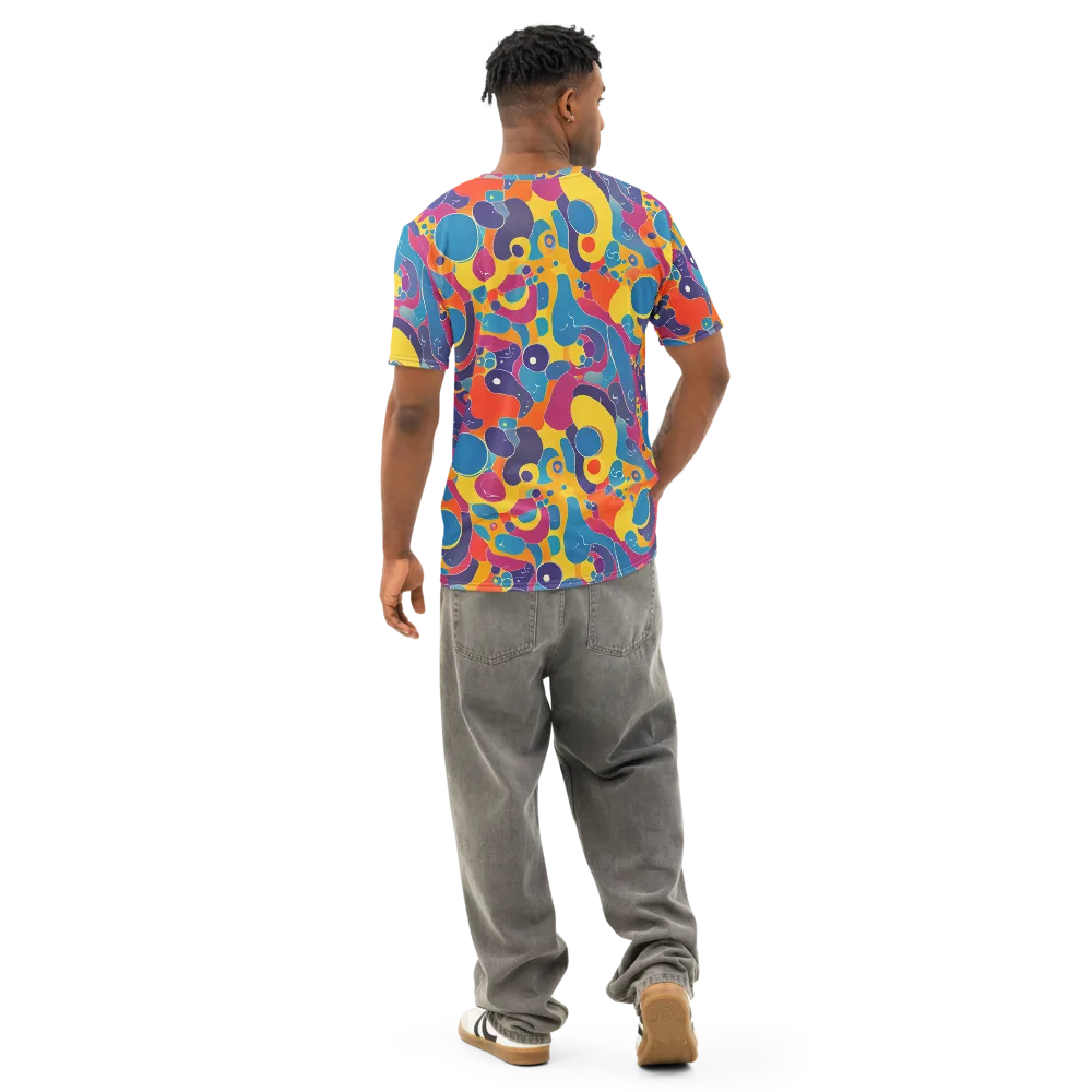 Pop Morphology on Men's Cotton Crew Neck T-Shirt — Back