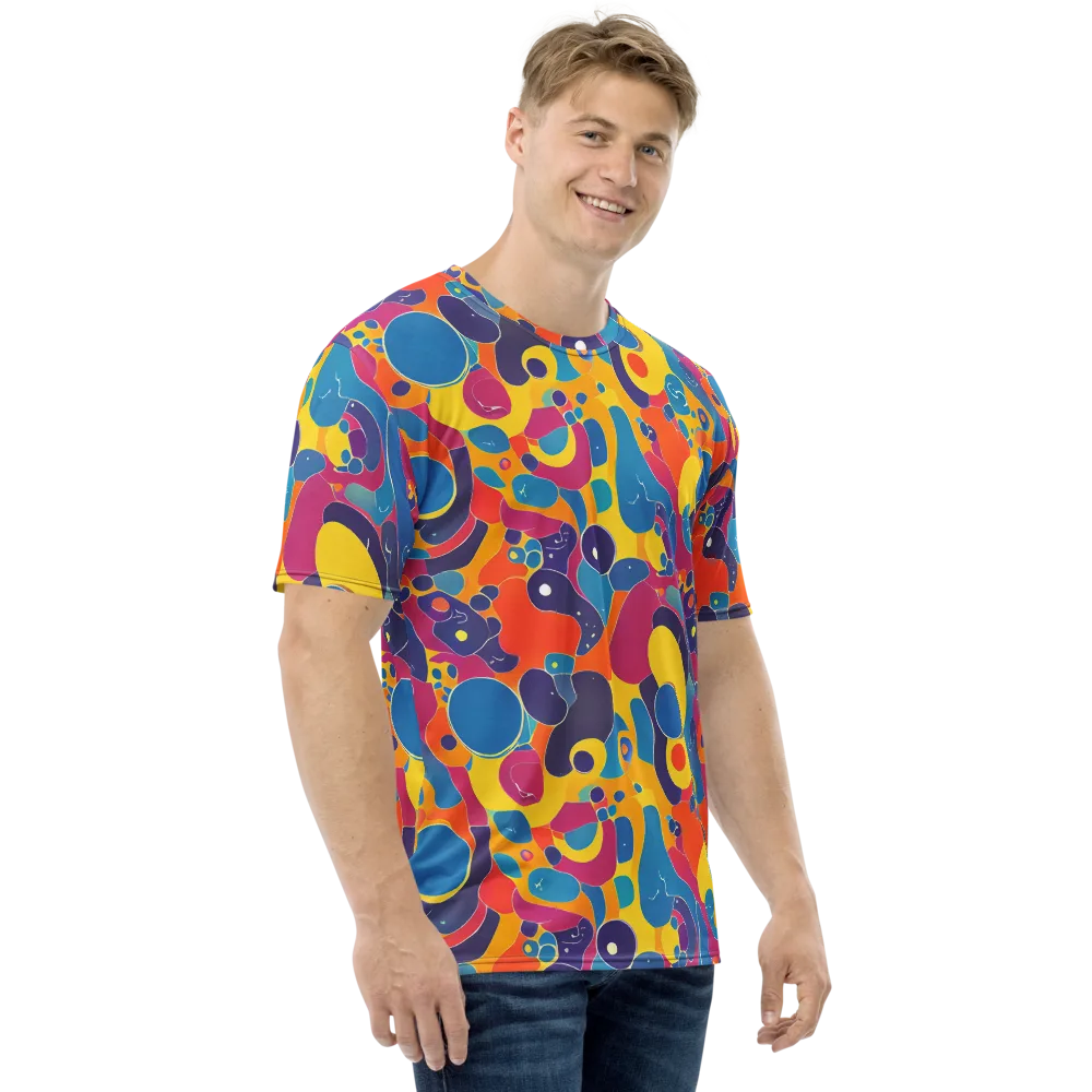 Pop Morphology on Men's Crew Neck T-Shirt — Right