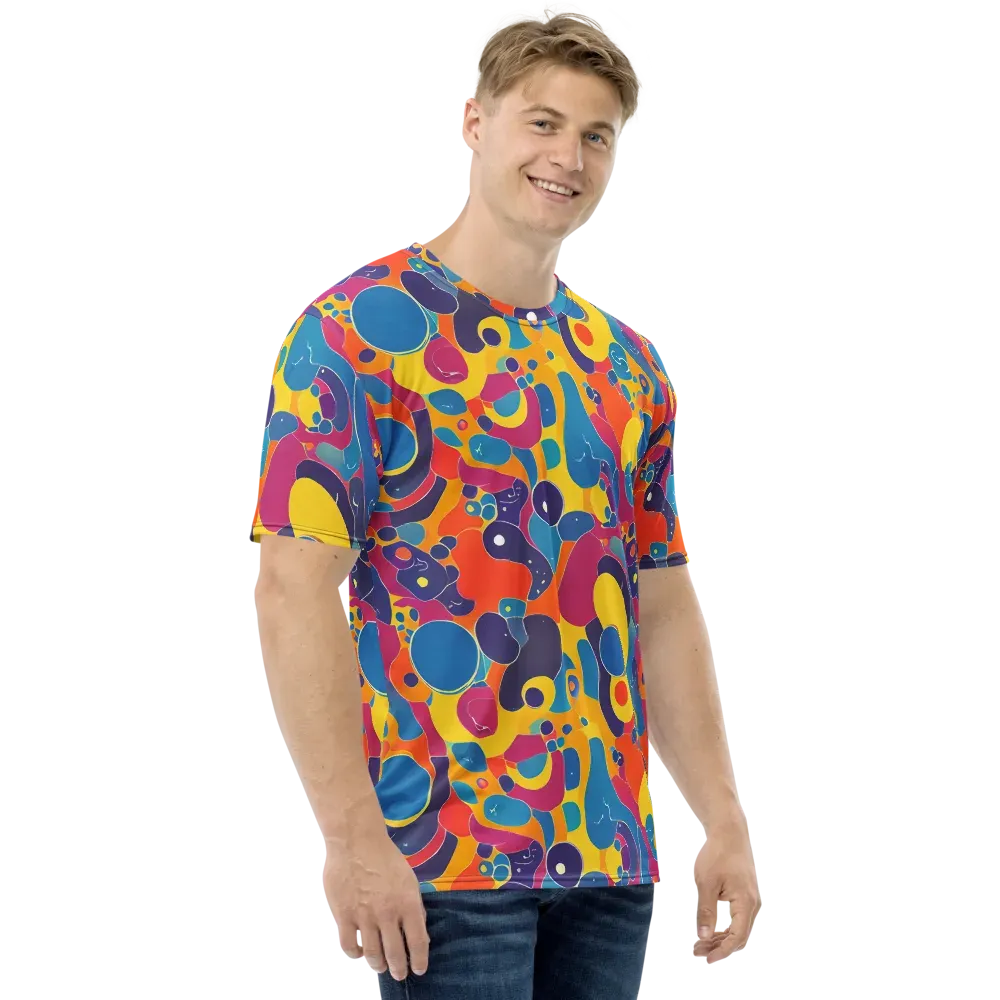 Pop Morphology on Men's Crew Neck T-Shirt — Right