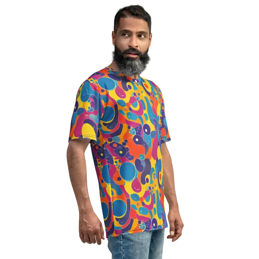 Pop Morphology on Men's Crew Neck T-Shirt — Right