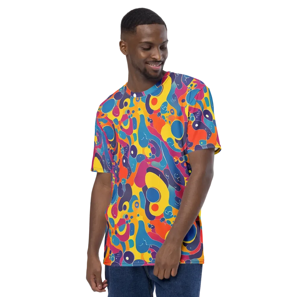 Pop Morphology on Men's Crew Neck T-Shirt — Left