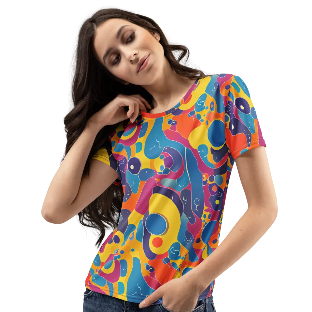 Pop Morphology on Women's Crew Neck T-Shirt — Left Front