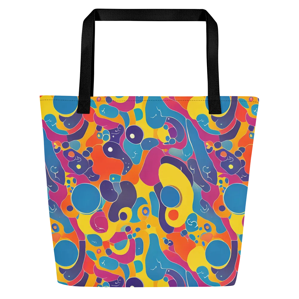 Pop Morphology on Large Tote Bag W/ Pocket — Front