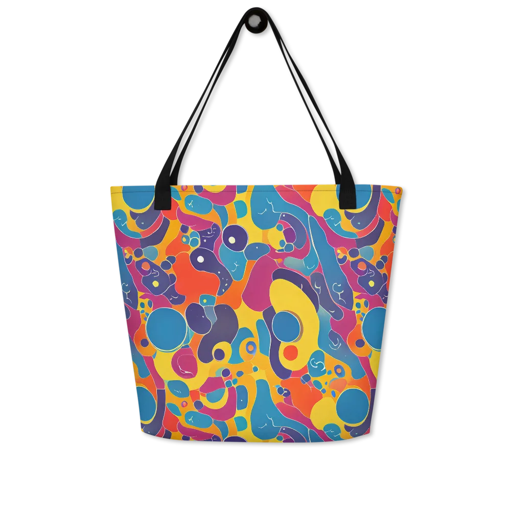 Pop Morphology on Large Tote Bag W/ Pocket — Front