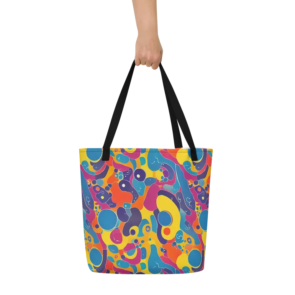 Pop Morphology on Large Tote Bag W/ Pocket — Front