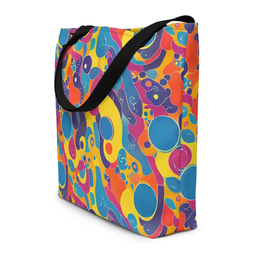 Pop Morphology on Large Tote Bag W/ Pocket — Front