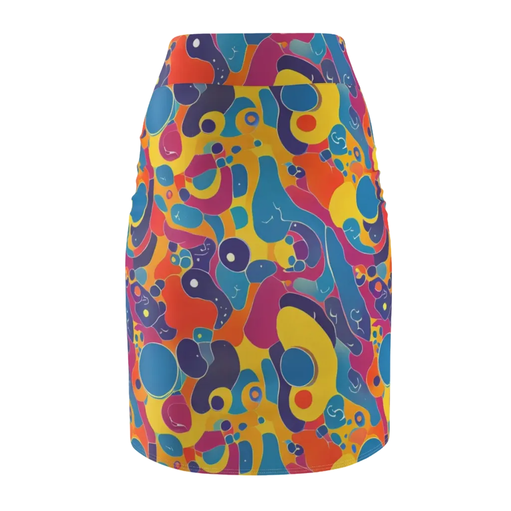 Pop Morphology on Pencil Skirt — Back