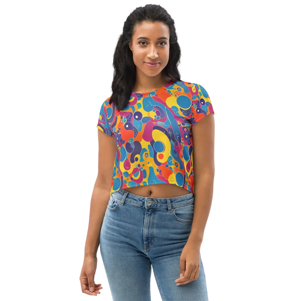 Pop Morphology on Crop Tee — Front