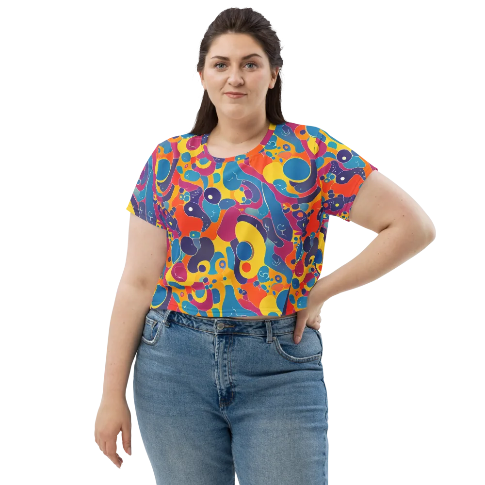 Pop Morphology on Crop Tee — Front