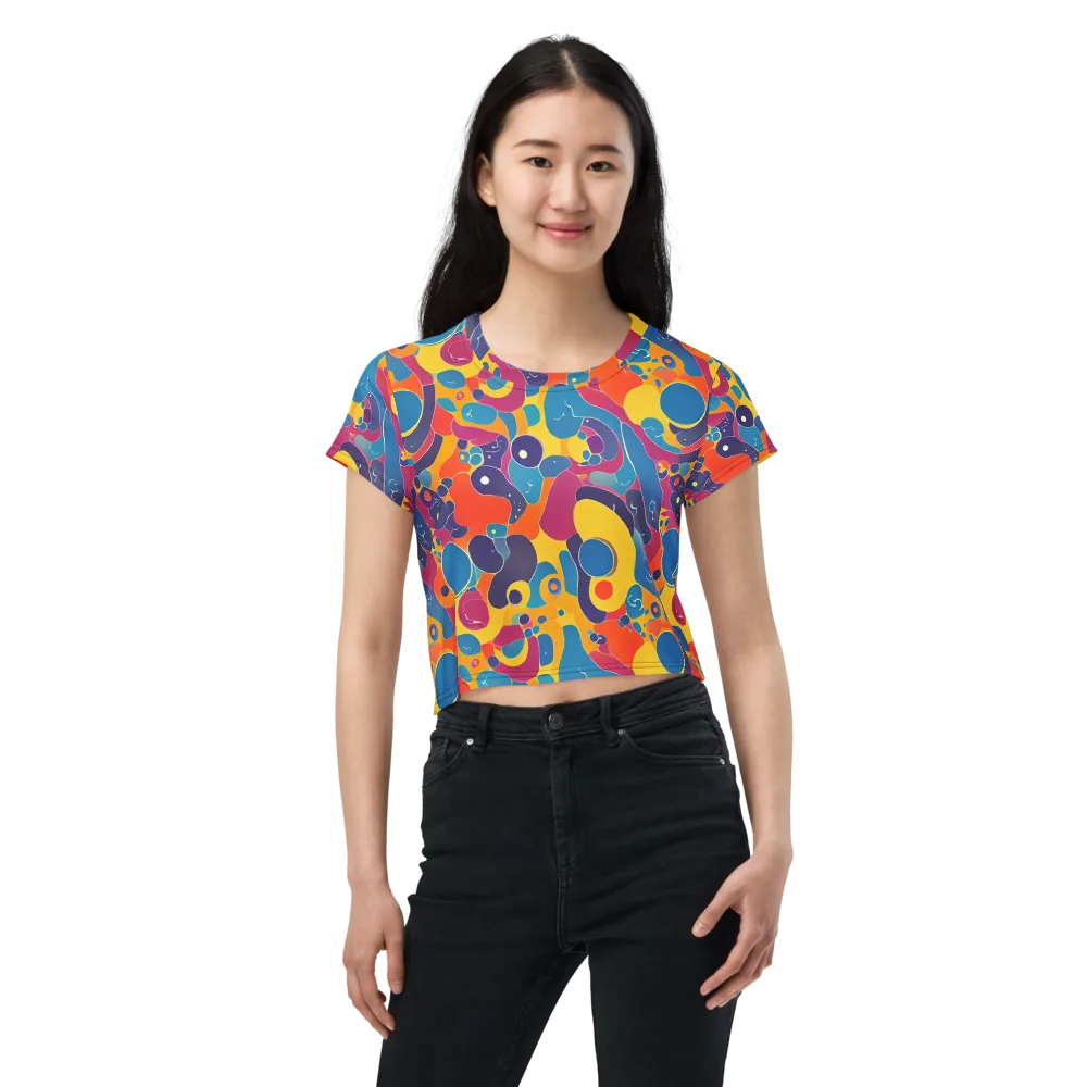 Pop Morphology on Crop Tee — Front
