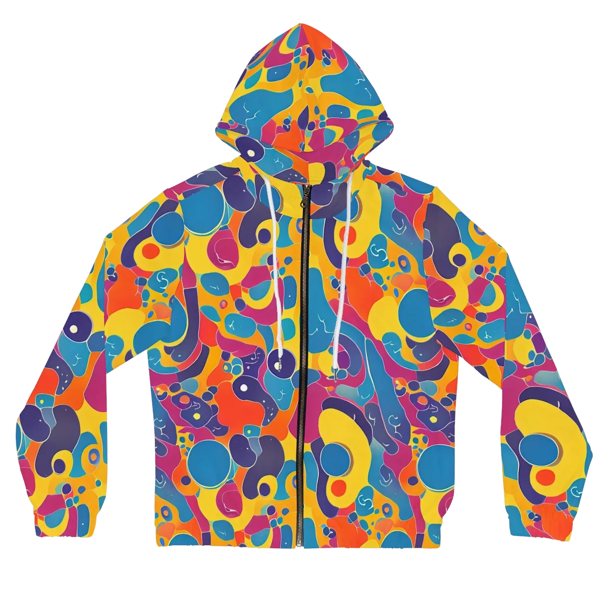 Pop Morphology on Women's Full-Zip Hoodie — Front