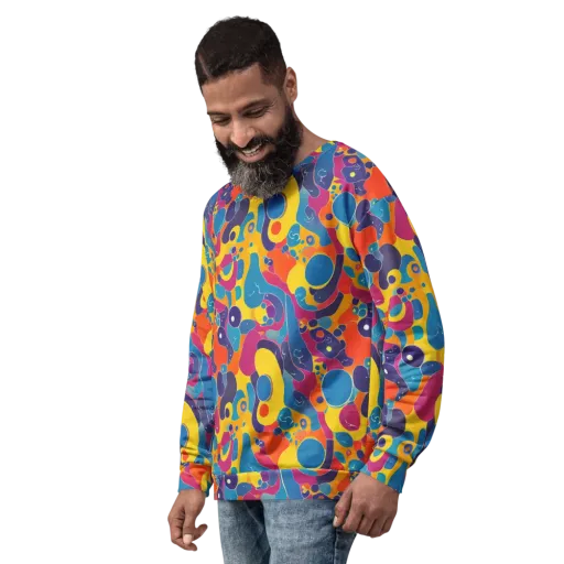 Pop Morphology on a Sweatshirt