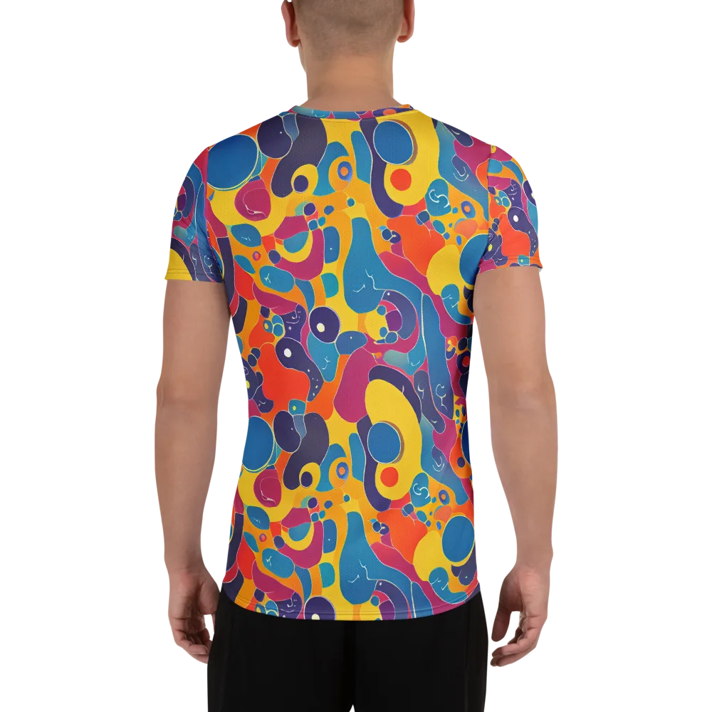 Pop Morphology on Men's Athletic T-Shirt — Back