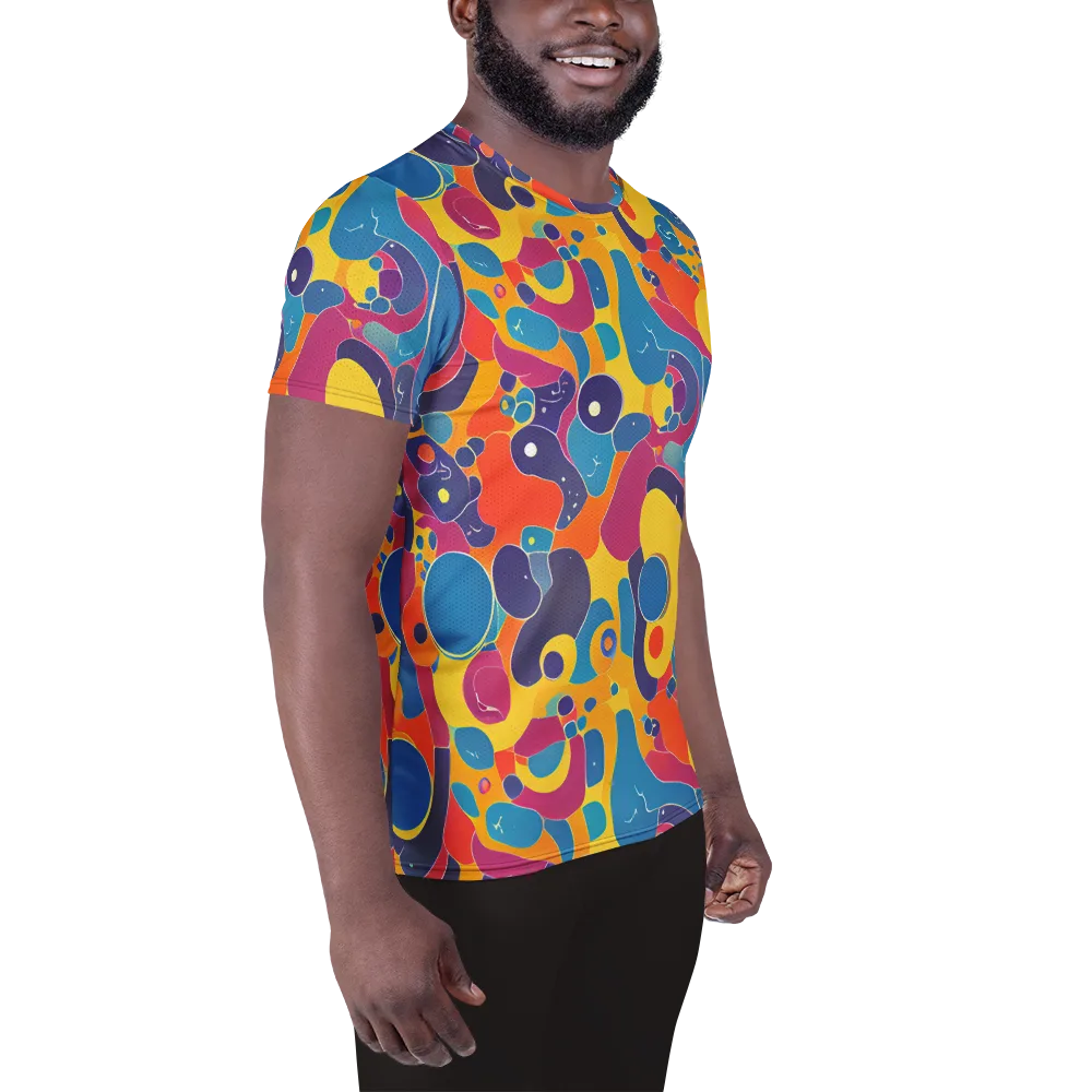 Pop Morphology on Men's Athletic T-Shirt — Right