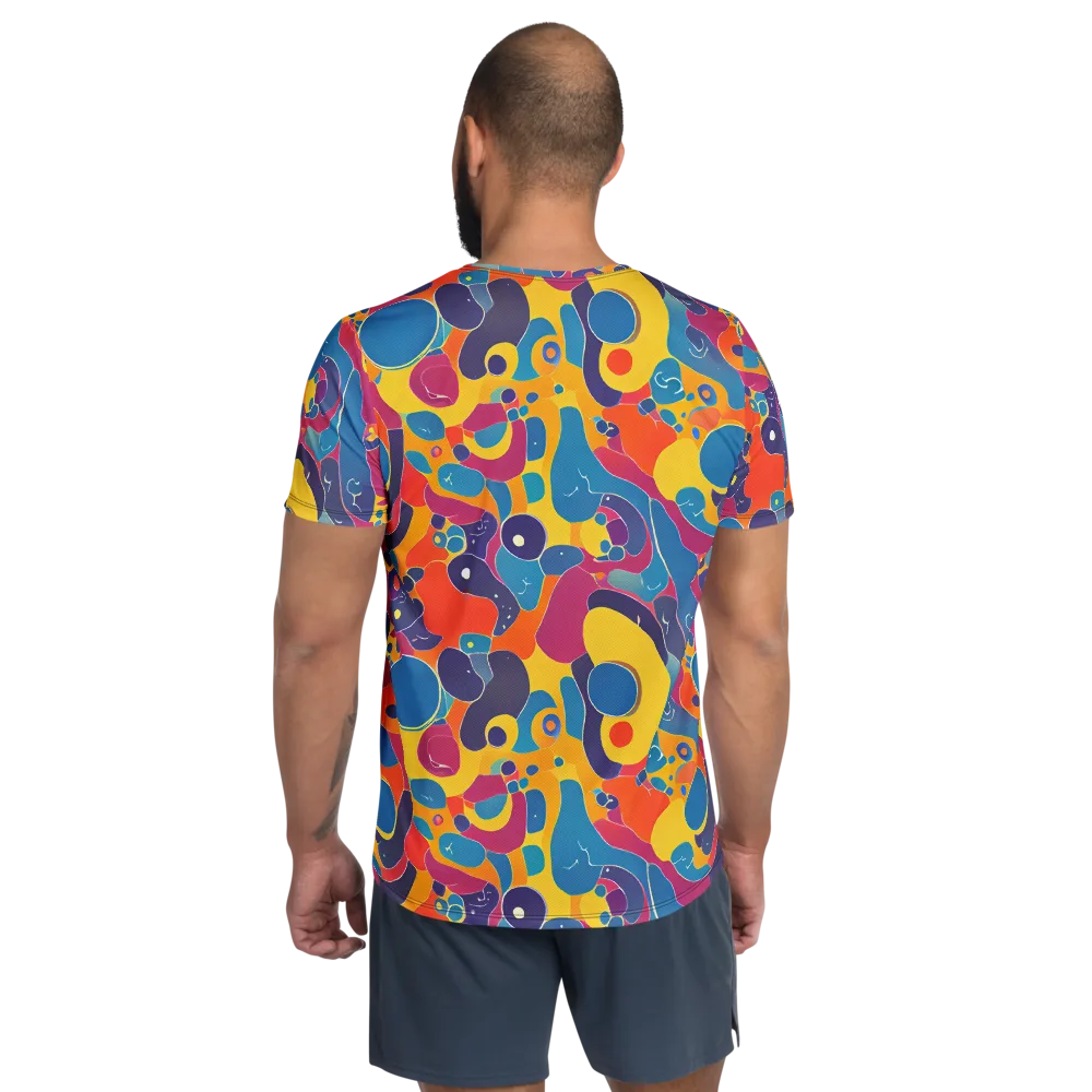 Pop Morphology on Men's Athletic T-Shirt — Back