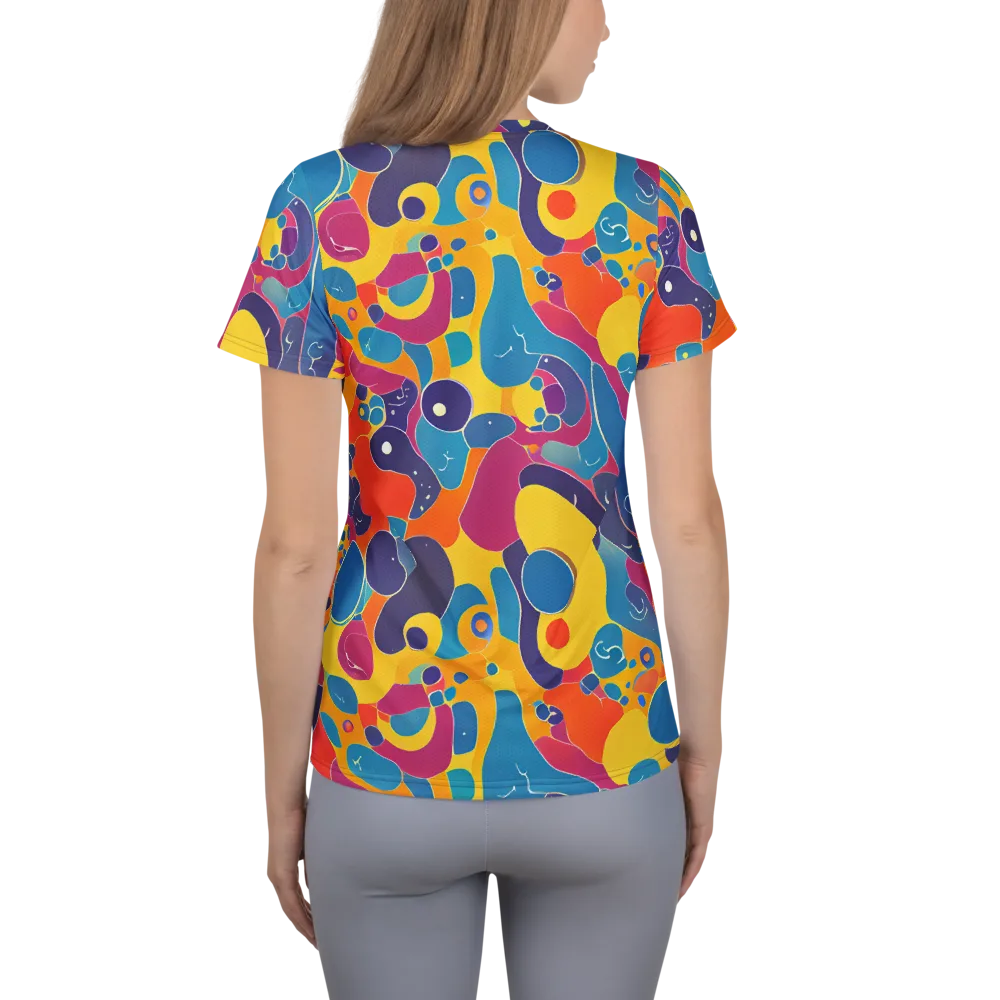 Pop Morphology on Women's Athletic T-Shirt — Back