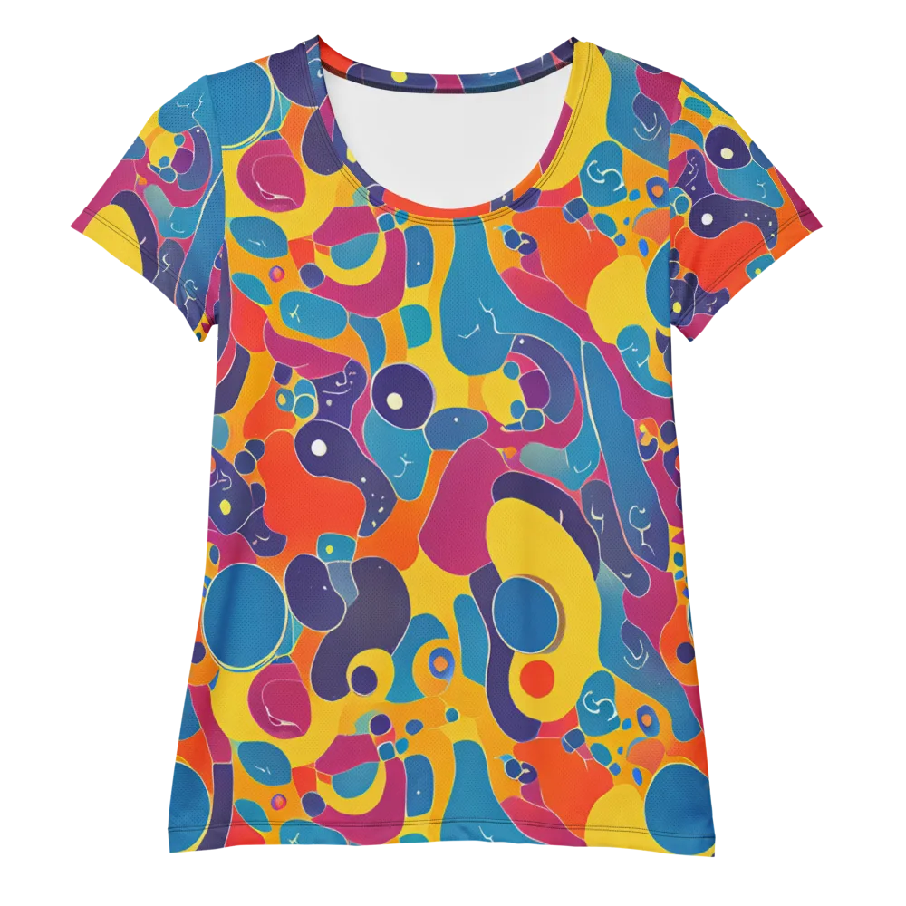 Pop Morphology on Women's Athletic T-Shirt — Front