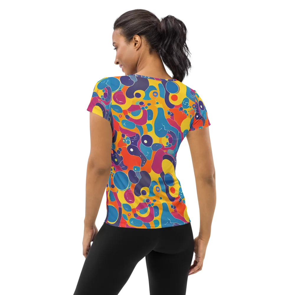 Pop Morphology on Women's Athletic T-Shirt — Back