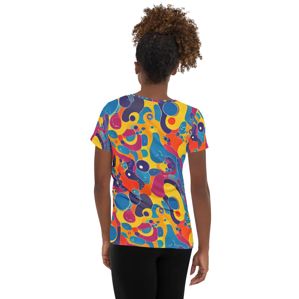 Pop Morphology on Women's Athletic T-Shirt — Back