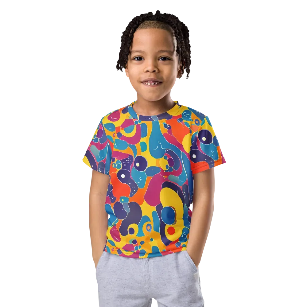 Pop Morphology on Kids Crew Neck T-Shirt — Front