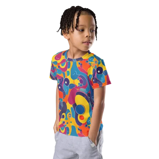 Pop Morphology on a Kids Crew Neck T-Shirt