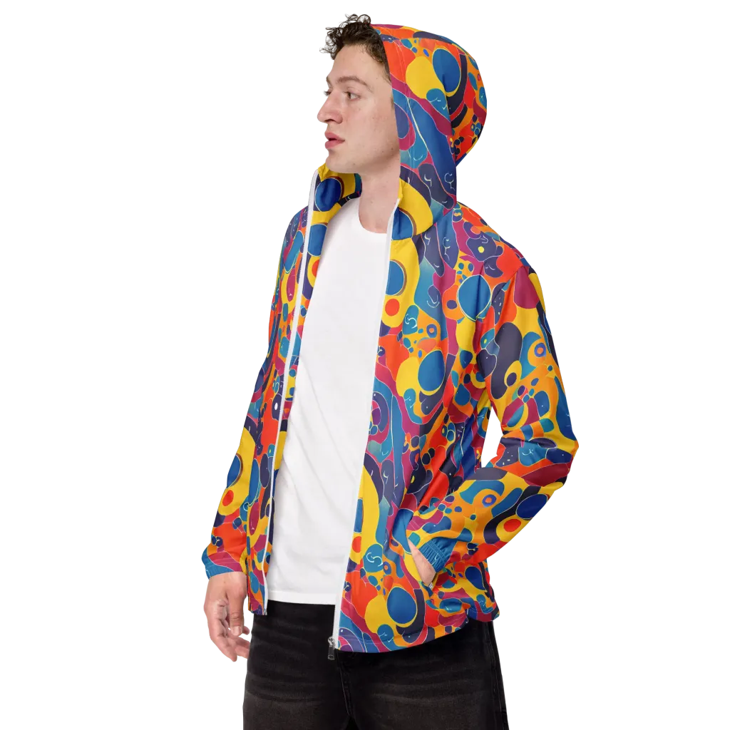 Pop Morphology on Men's Windbreaker — Left Front