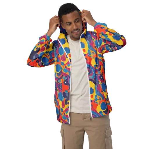 Pop Morphology on a Men's Windbreaker