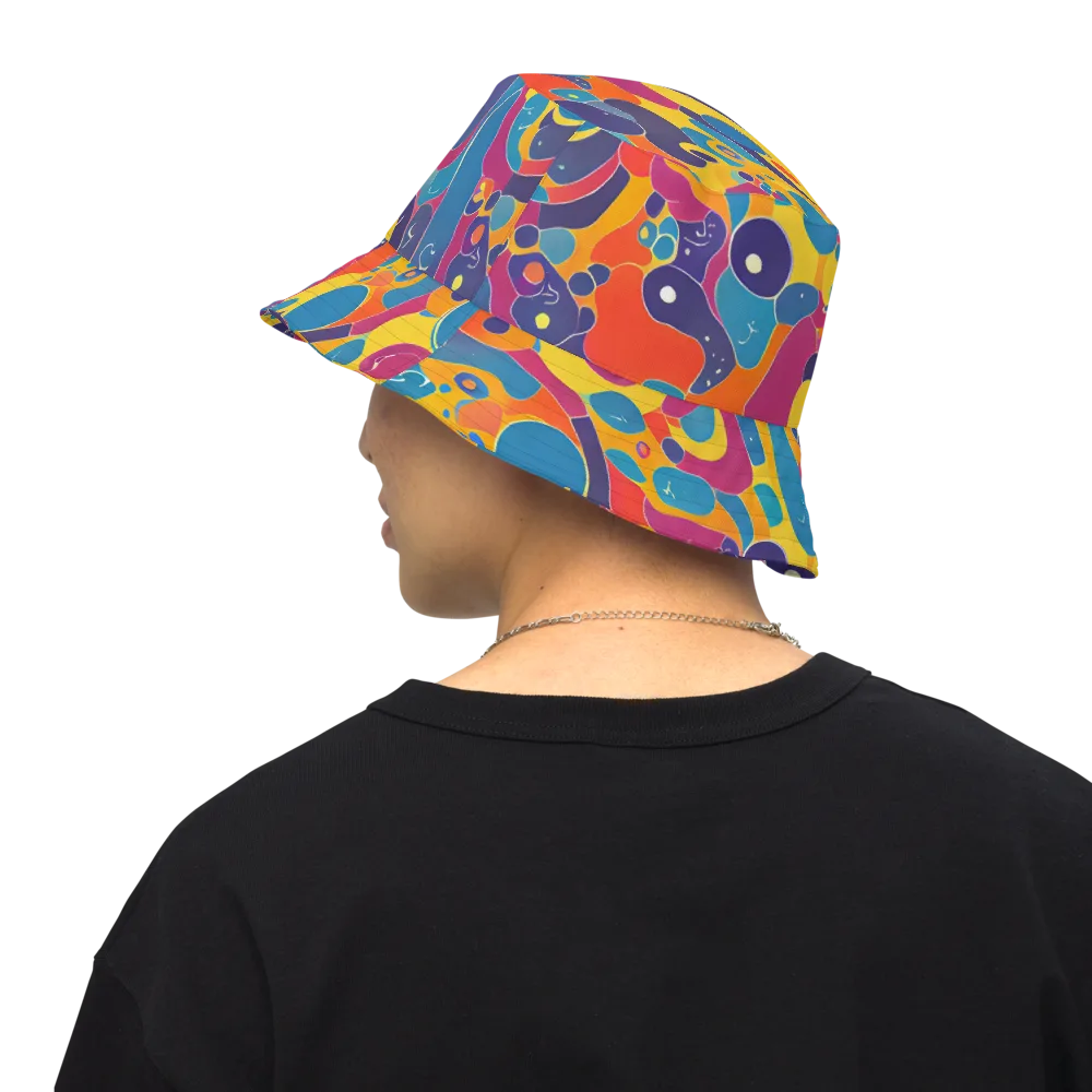 Pop Morphology on Reversible Bucket Hat — Back Inside