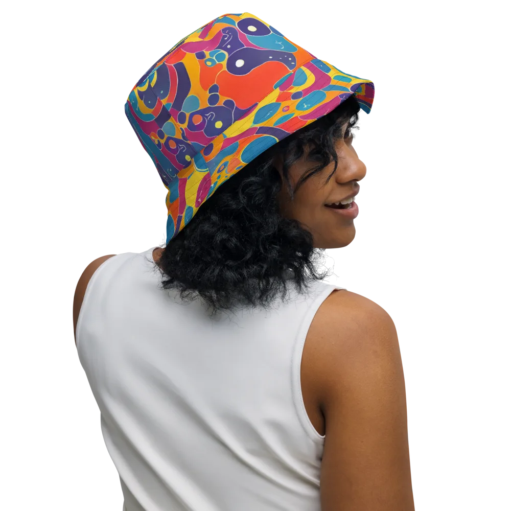 Pop Morphology on Reversible Bucket Hat — Right Outside