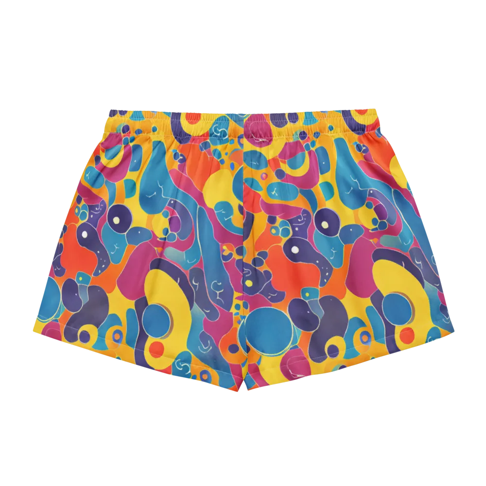 Pop Morphology on Women's Pajama Shorts — Back