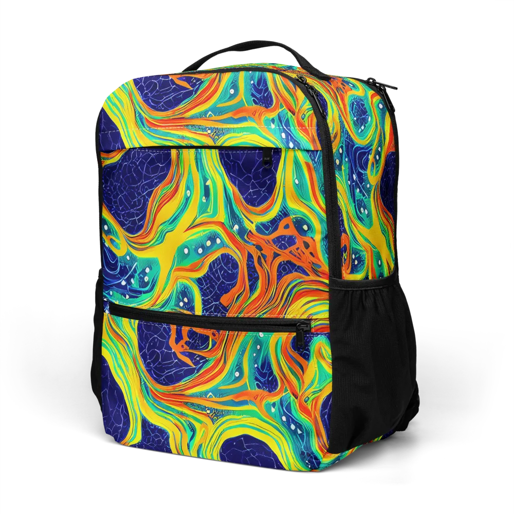 Chromatic Coral on Utility Backpack — Left Front