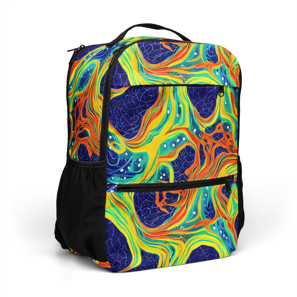 Chromatic Coral on Utility Backpack — Right Front