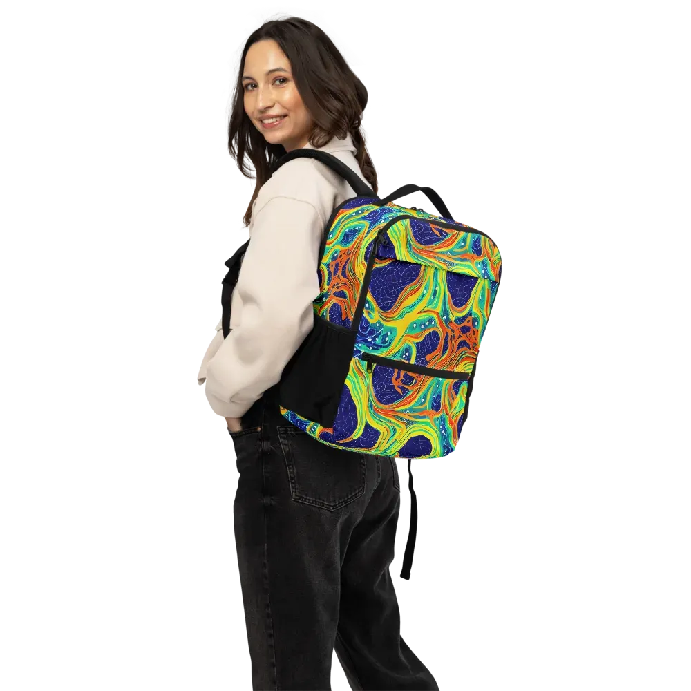 Chromatic Coral on Utility Backpack — Back