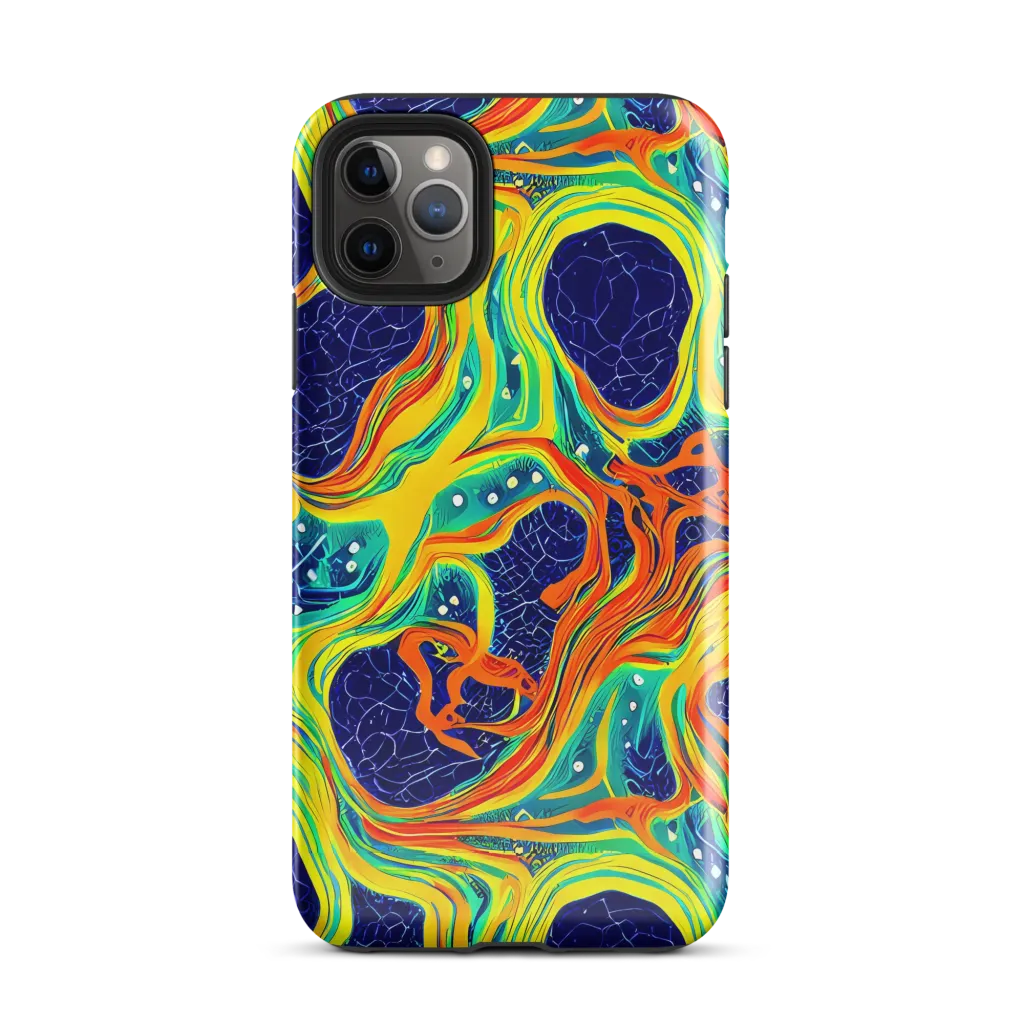 Chromatic Coral on Tough Case for iPhone® — Front