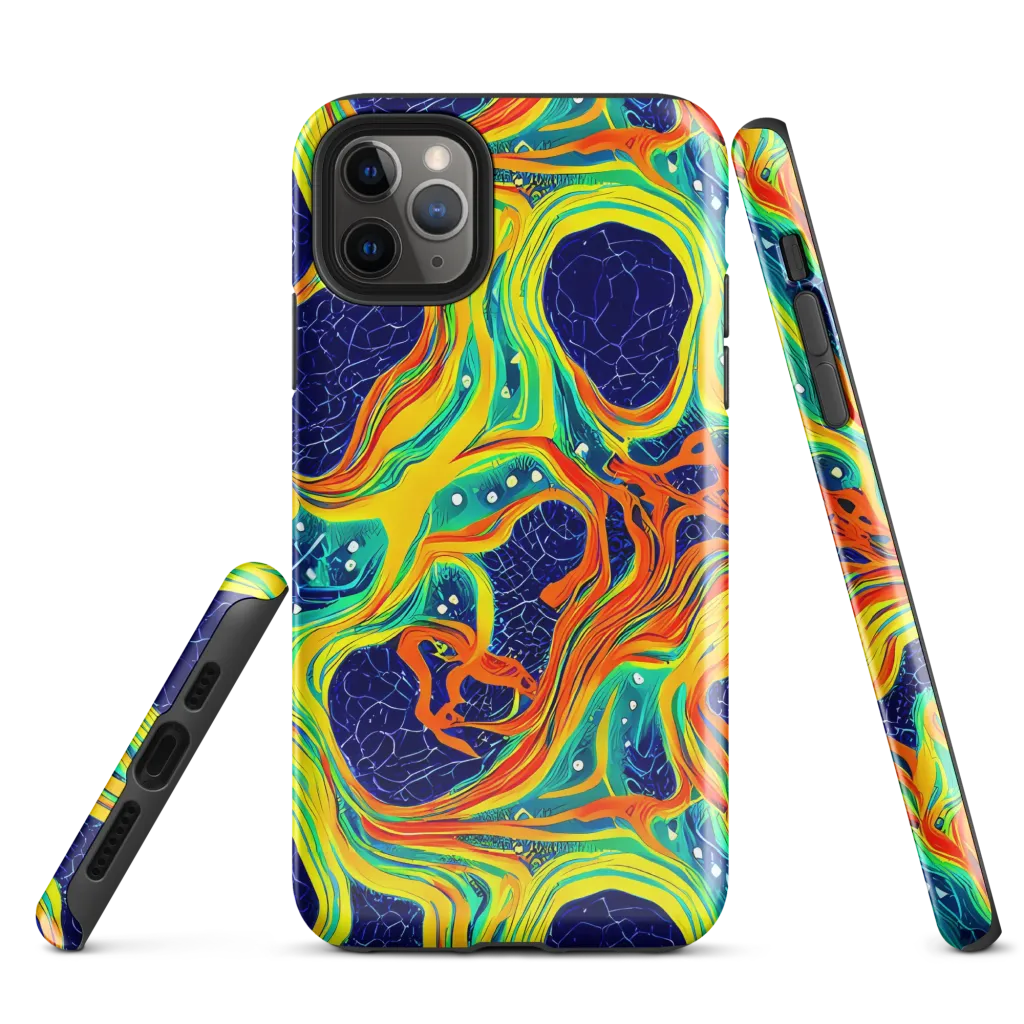Chromatic Coral on Tough Case for iPhone® — Front