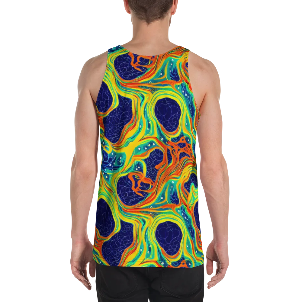 Chromatic Coral on Men's Tank Top — Back