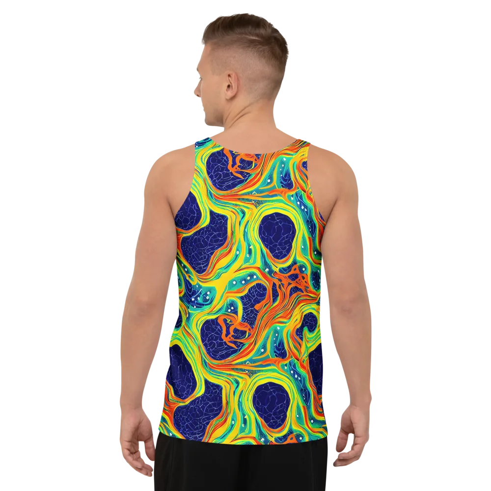 Chromatic Coral on Men's Tank Top — Back