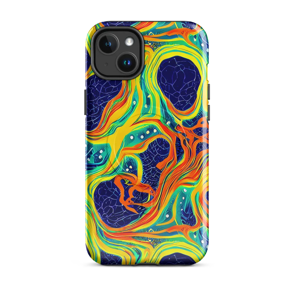Chromatic Coral on MagSafe Tough Case for iPhone® — Front