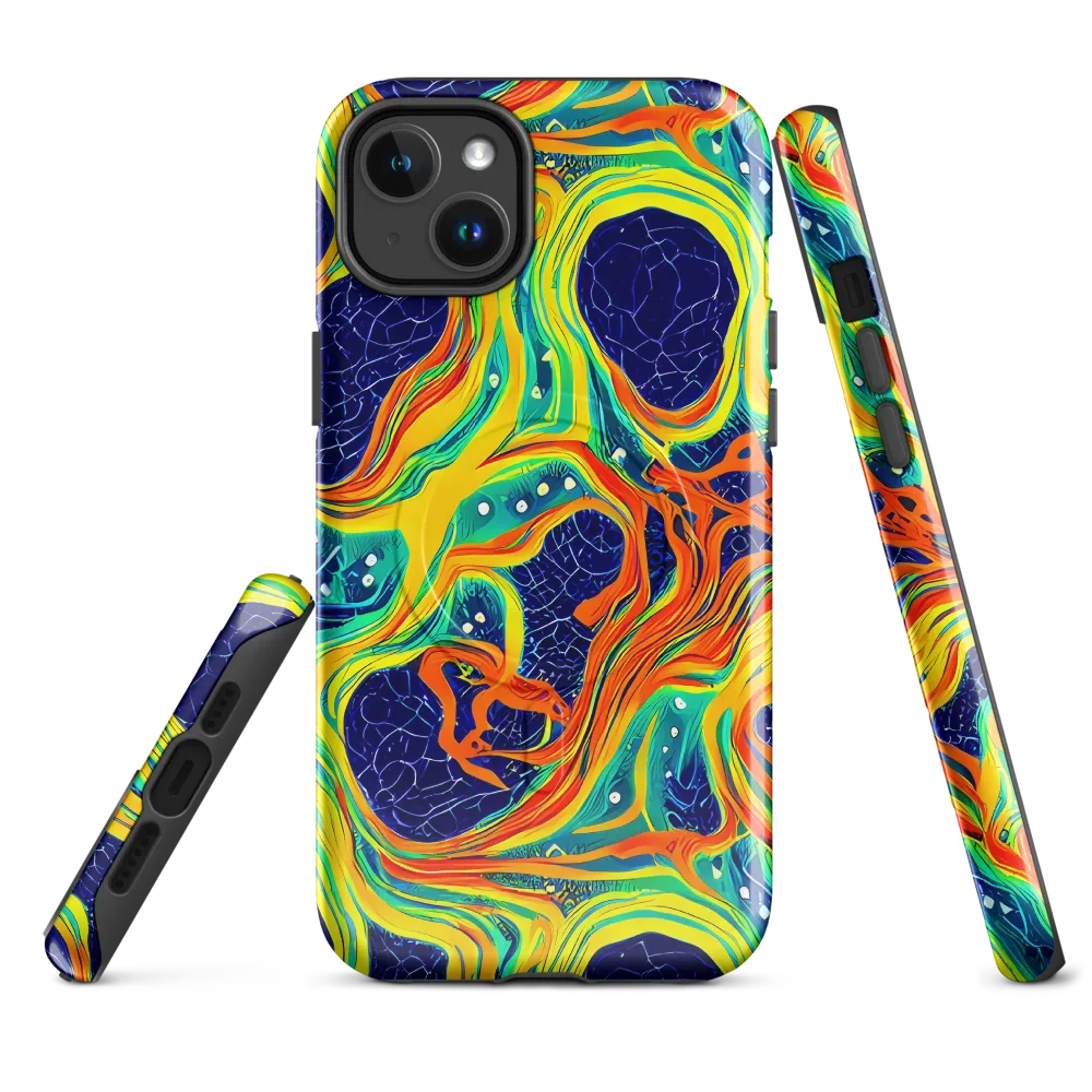 Chromatic Coral on MagSafe Tough Case for iPhone® — Front