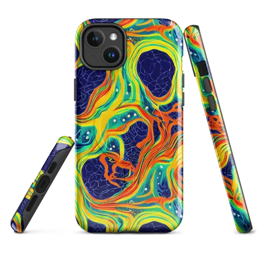 Chromatic Coral on a MagSafe Tough Case for iPhone®