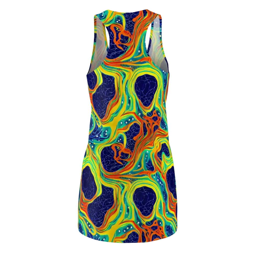Chromatic Coral on Racerback Dress — Back