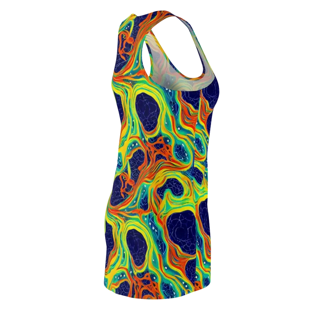 Chromatic Coral on Racerback Dress — Back Side