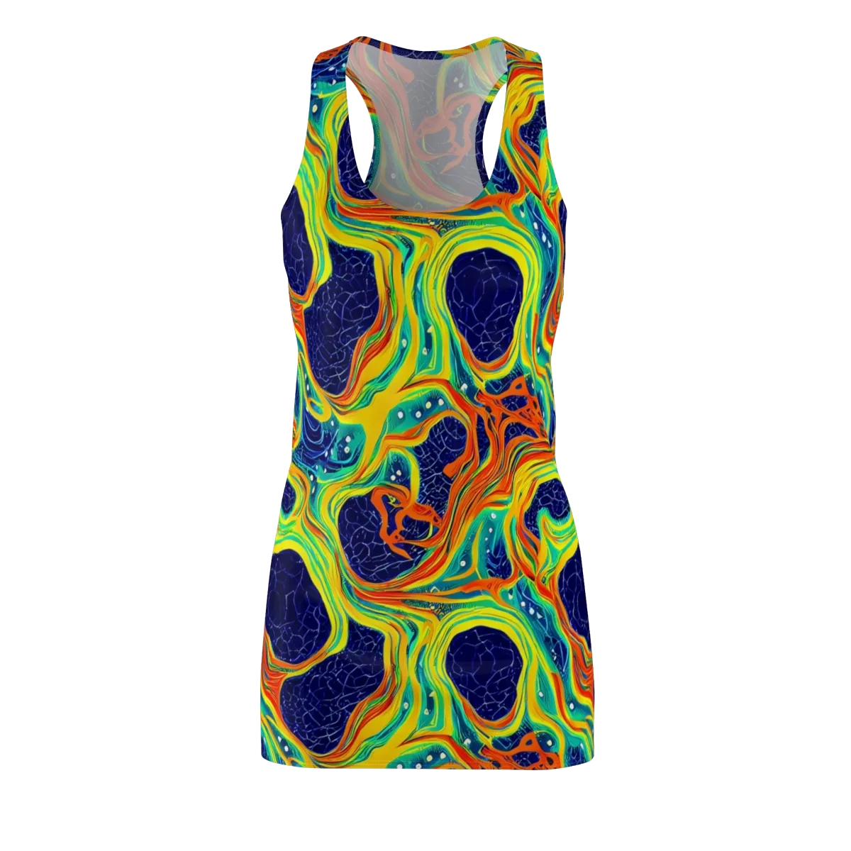 Chromatic Coral on Racerback Dress — Front