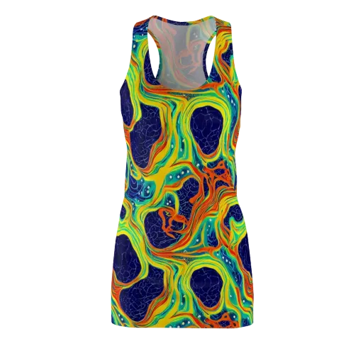 Chromatic Coral on a Racerback Dress