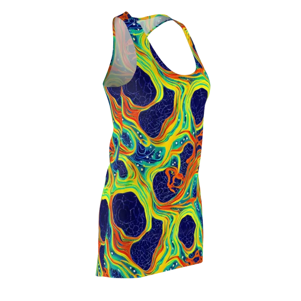 Chromatic Coral on Racerback Dress — Front Side